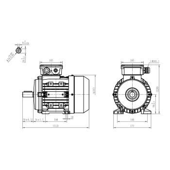 Silnik elektryczny 1,5kW 2800 obr/min. 90B3